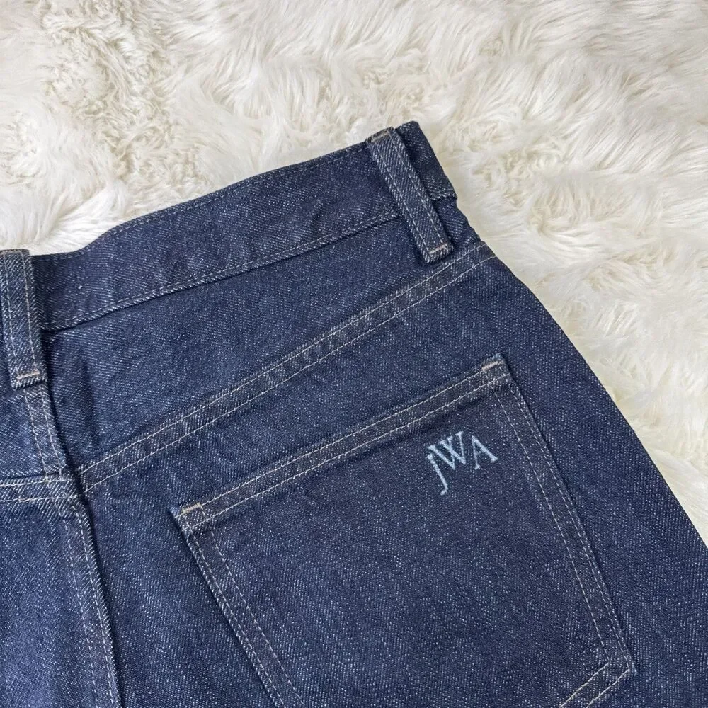 JW Anderson x Uniqlo Straight Jeans Women 26x31 (29x30.75) Blue Denim Collab JWA - Picture 10 of 12